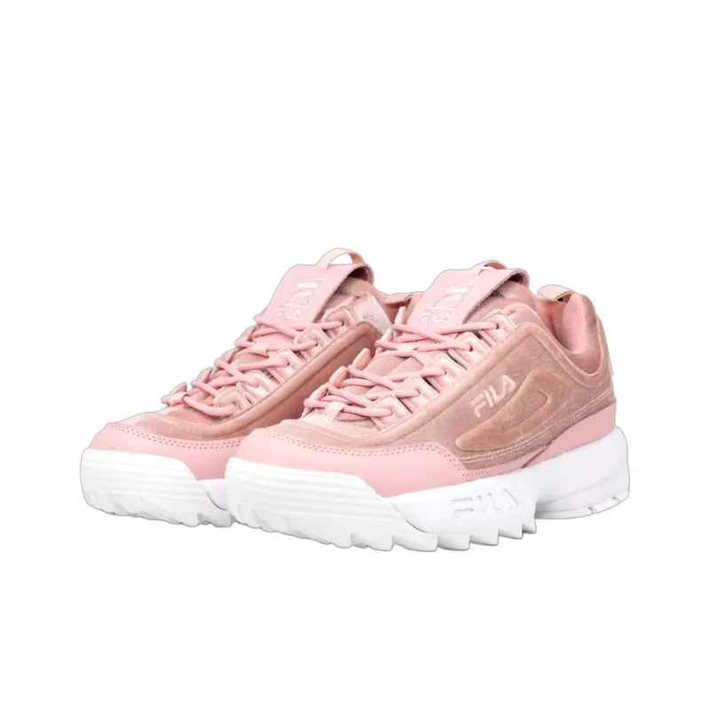 FILA DISRUPTOR II PREMIUM Anti-Slip Wear-Resistant Low-Top Casual Shoes Women's Pink-1