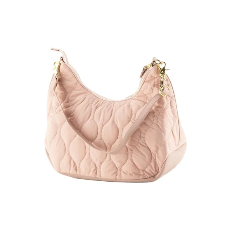 U.S. POLO ASSN. Nylon Shoulder Bag Large Size Women's Pink-1