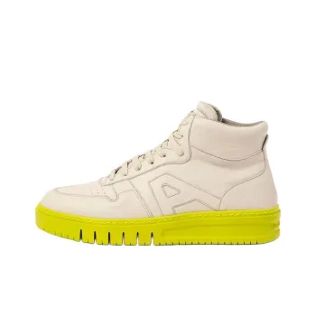 Art BELLEVILLE High-Top Skateboard Shoes Women's Beige Green