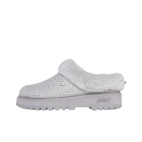 Martha Stewart x Skechers Arch Fit Slip-Resistant Wrap-toe Slippers Women's Gray