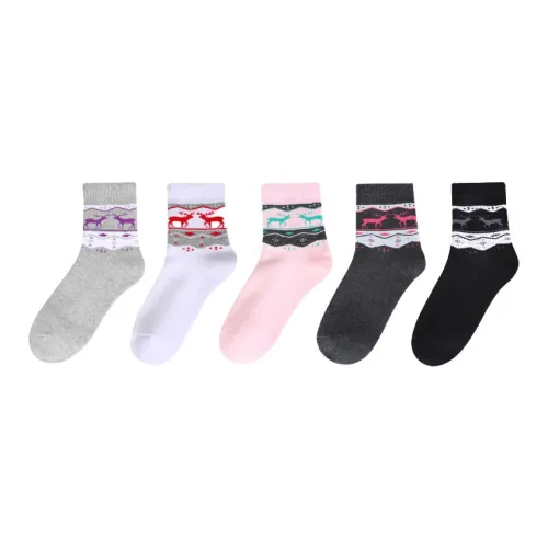 Lanza Mid Calf Socks Women's 5 Pack