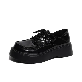 EEueeczs Casual Single Shoes 5cm Women's Black