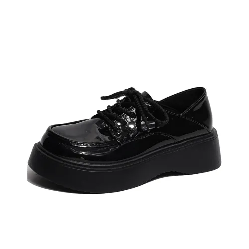 EEueeczs Casual Single Shoes 5cm Women's Black