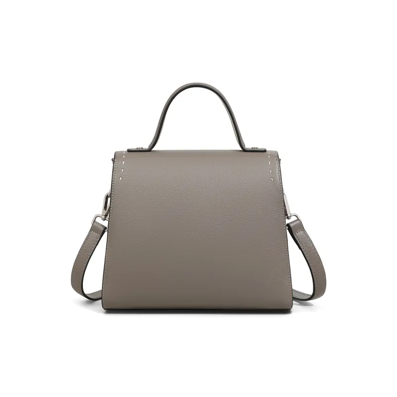 MILLIE'S Cow Leather Handbag, Underarm Shoulder Bag, Crossbody Bag, Small Square Bag Regular Women's Multicolor-6