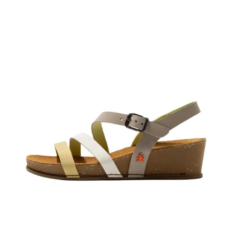 Art I LIVE Strap Sandals 4.5cm Women's Gray-0