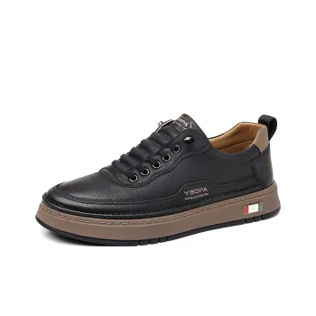 PTLS Men's Casual Shoes Men Low Top Black, Brown