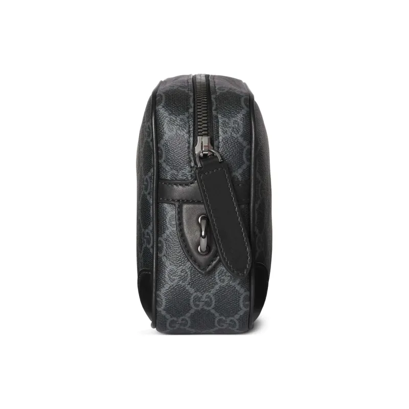 GUCCI GG Emblem Fabric Toiletry Bag Small Size Men's Black-2
