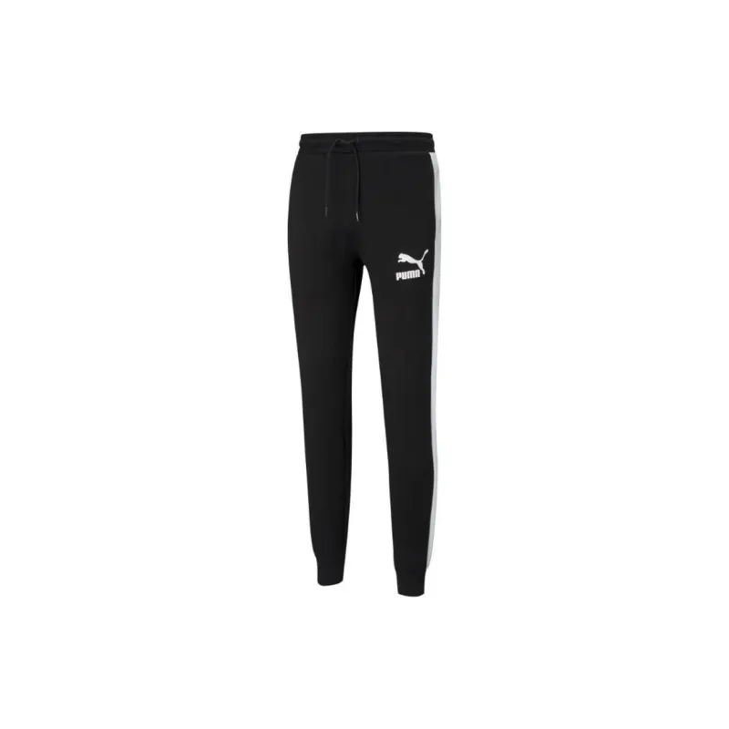 PUMA Casual Sportswear Men Clothing Sets Gray Sweatshirt+Black Pants-2
