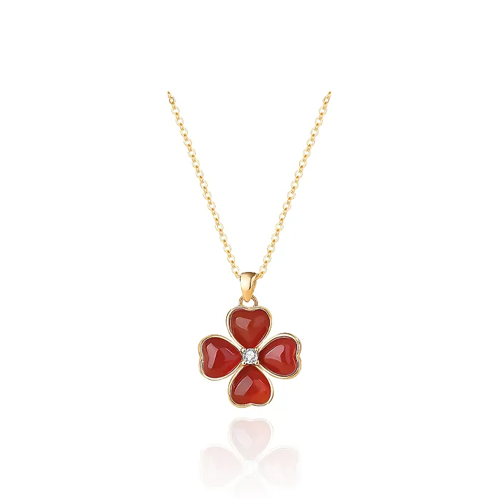 Chongqing Gold Store Chalcedony Necklaces Women's-0