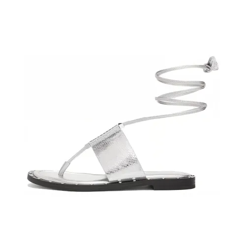 MICHAEL KORS Flip Flops Women's Silver