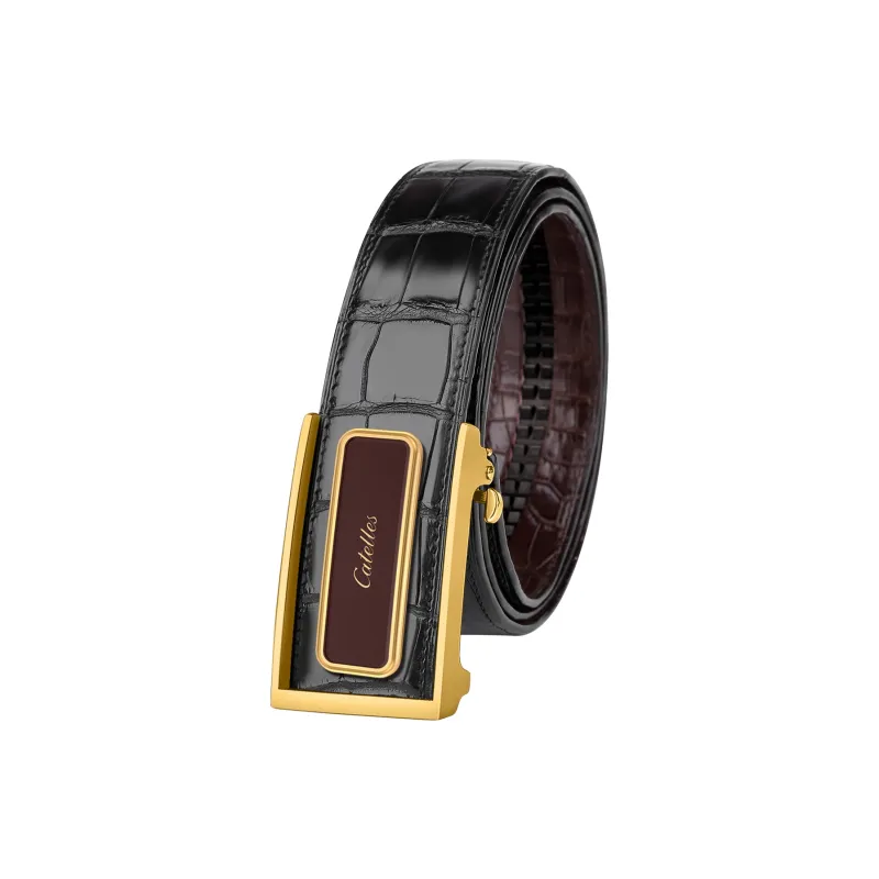 CATELLES Double Sided Crocodile Leather Leather Belts Men's 3.5cm/3.8cm-13