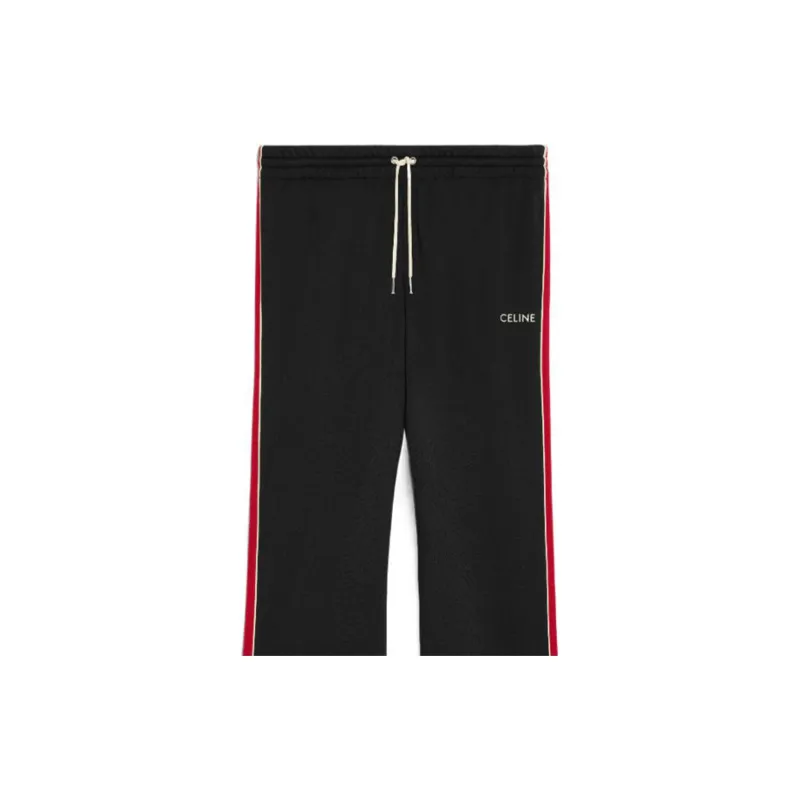 CELINE Tracksuit Pants In Double Face Jersey Casual Pants Men's Black-3