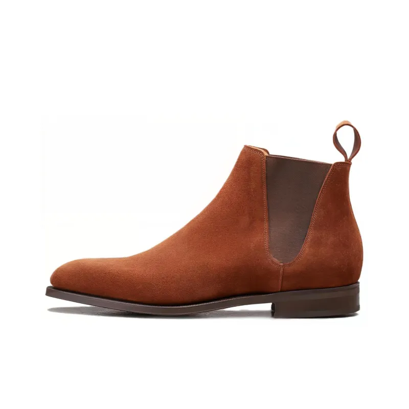 Edward Green Short Chelsea Boots Men's Brown-0