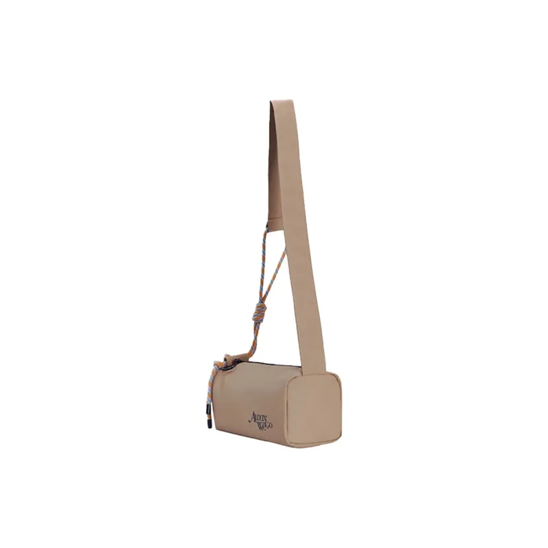 Subtle Fabric, PU Crossbody Bag Unisex Khaki/Blue/Green/Pale Green-3