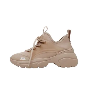 STEVE MADDEN Ellipse Slip-Resistant Height Increasing Low-Top Chunky Sneakers Women's Flesh Pink