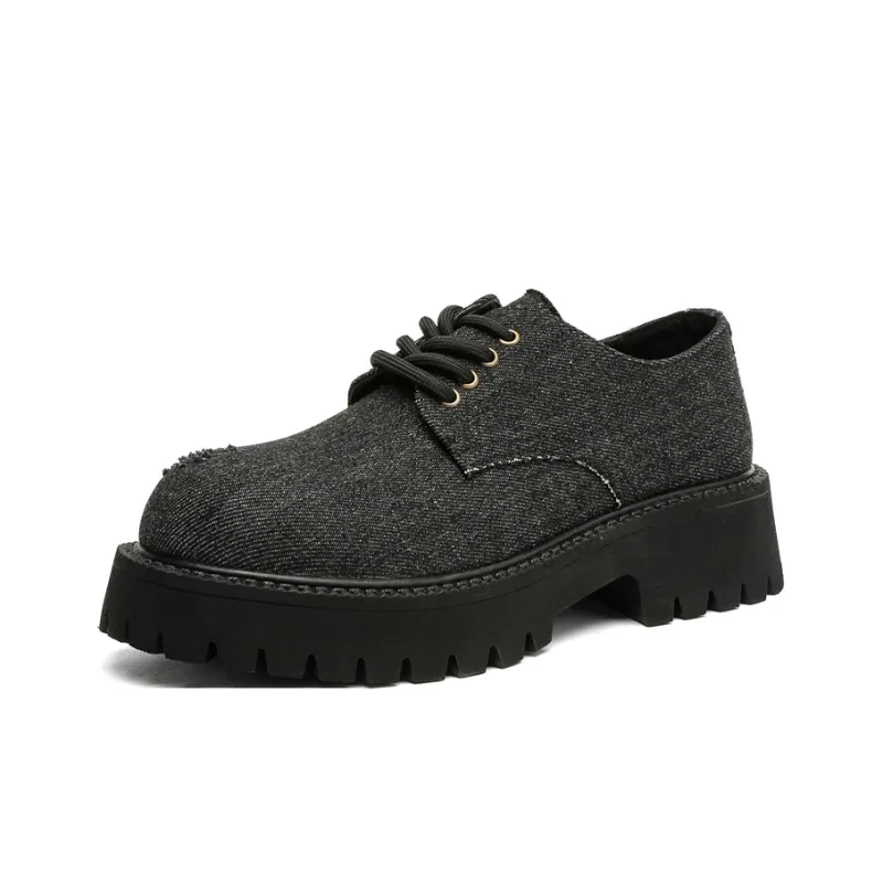 PAVEA Anti Slip Wear Resistant Low Top Casual Shoes Unisex Black-1