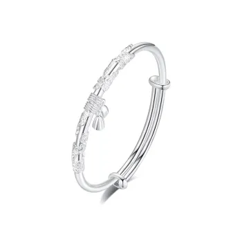 Golden Linmen S999 Fine Silver Sterling Silver Bracelets Unisex