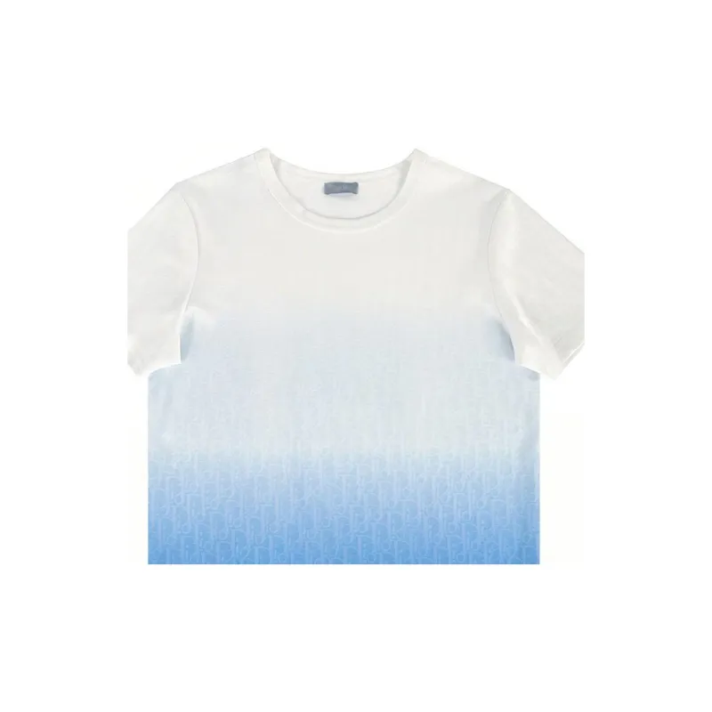 DIOR Degrade Oblique Cotton T Shirt-4