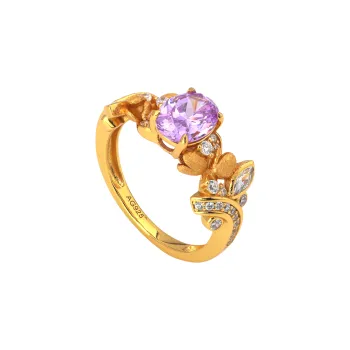 Gingerford High Carbon Diamond S925 Silver Rings Women's