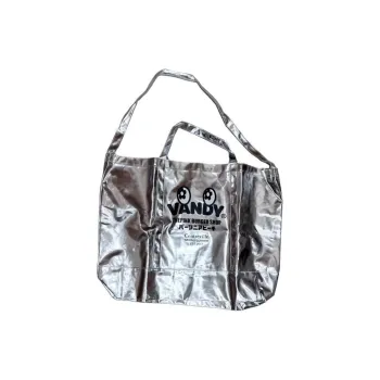 Vandy The Pink Glossy PU Handbag Regular Unisex Silver