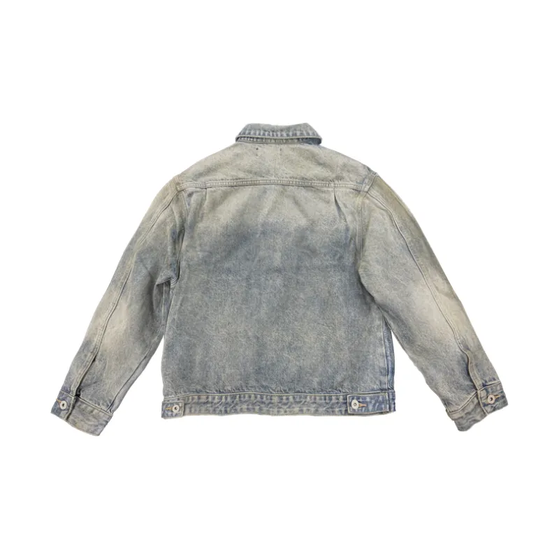 WANNA LAB SS25 Jackets Coats Unisex Washed Blue-1