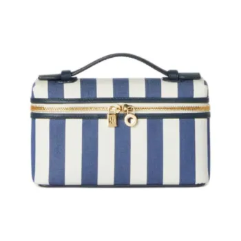 Loro Piana ExtraPocket Cotton Shoulder Bag Crossbody Bag Handbag Mini Kids' Blue & White