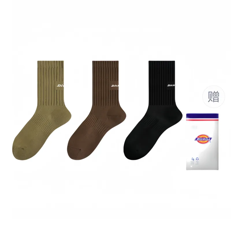 Dickies Moisture-Wicking Breathable Classic Solid Color Comfortable Fall And Winter Crew Socks Men's-54