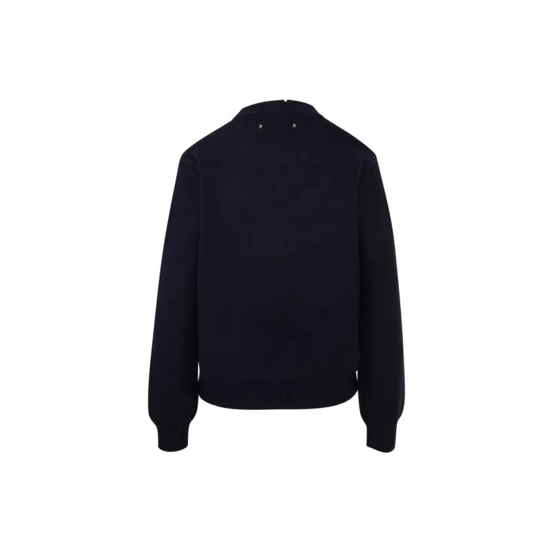 Golden Goose Distressed Logo Patch Jumper-1