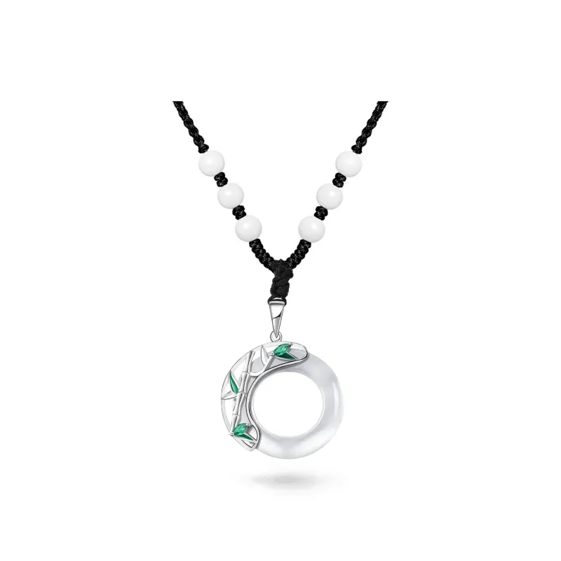 MAGICPOLE Glass Cat Eye Necklaces Unisex-2
