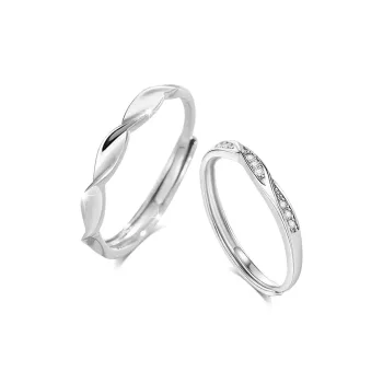 BLANK IN BLANK Sterling Silver Rings Unisex Anniversary Girlfriend Birthday
