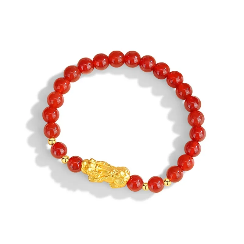 CHINA GOLD Agate Bracelets Unisex-2