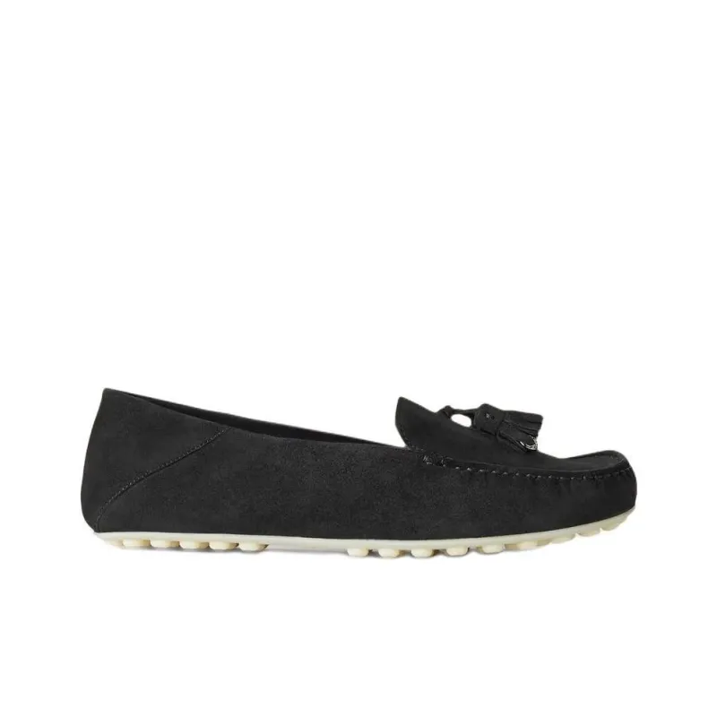 Loro Piana Dot Sole Walk Gommino Loafers Women's Black-1