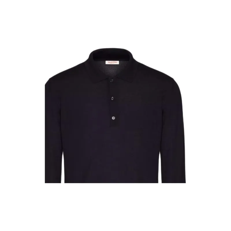 Valentino Long Sleeved Polo Shirt-4