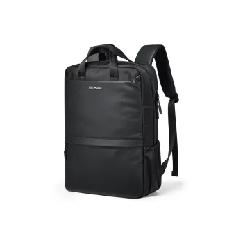 SEPTWOLVES Fabric Backpack 16 Inch Laptop Bag QPL Men's Black