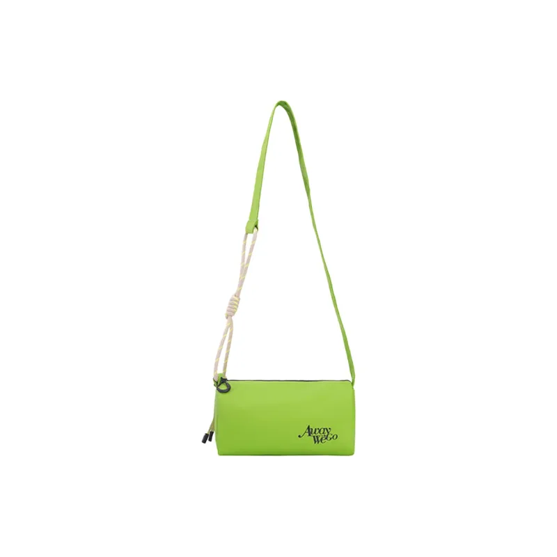 Subtle Fabric, PU Crossbody Bag Unisex Khaki/Blue/Green/Pale Green-15