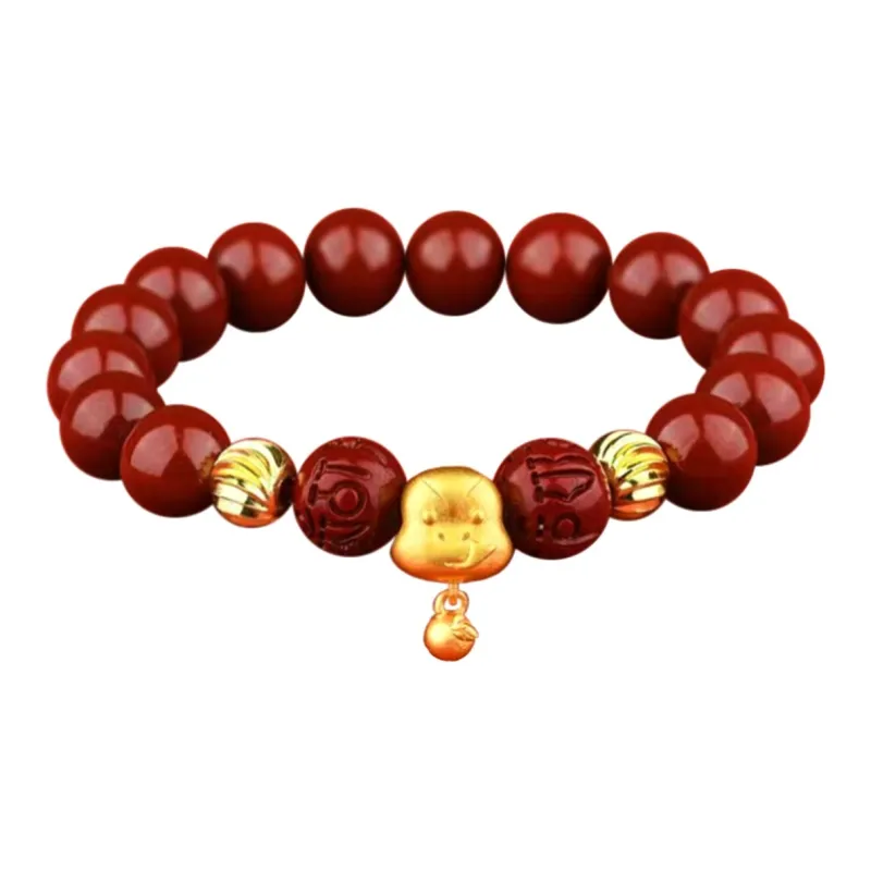Baozhi Cinnabar Bracelets Unisex-15
