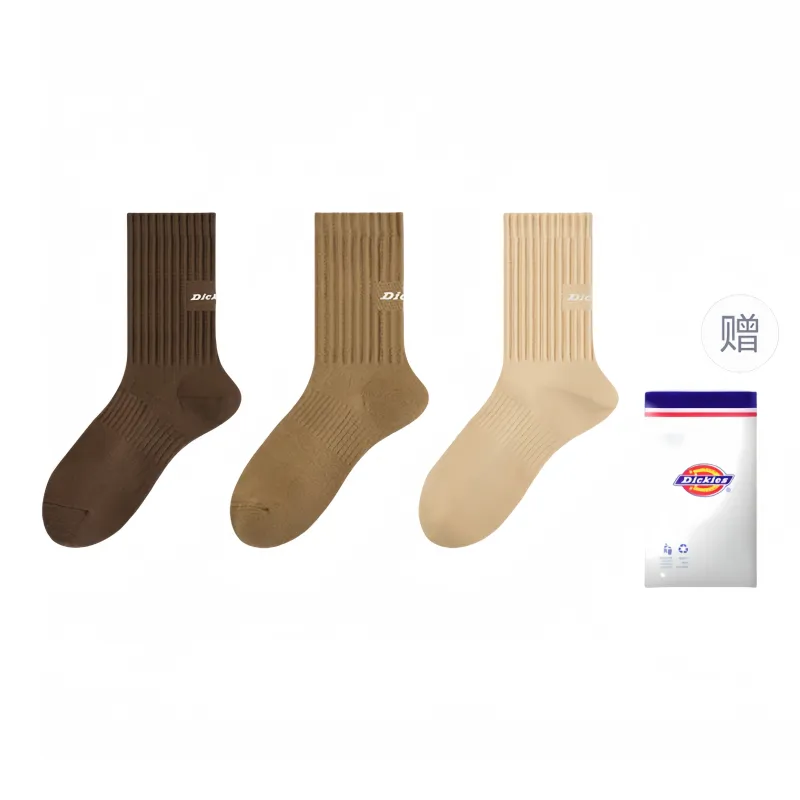 Dickies Moisture-Wicking Breathable Classic Solid Color Comfortable Fall And Winter Crew Socks Men's-48