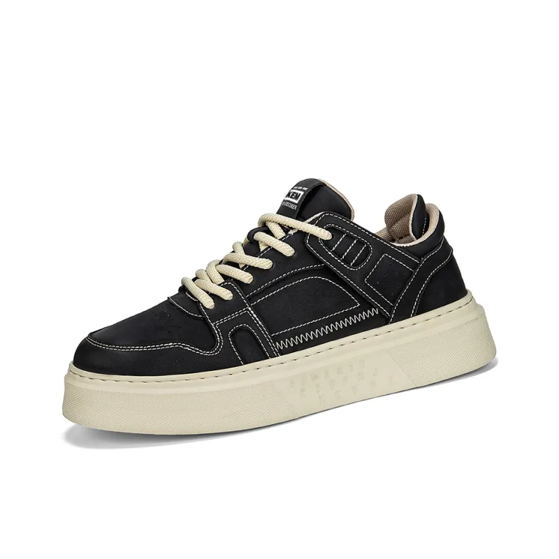 JKEM Slip Resistant Cushioning Abrasion Resistant Low Top Skateboard Shoes Men's-1
