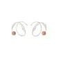 Burnt White Silver+Rose Quartz
