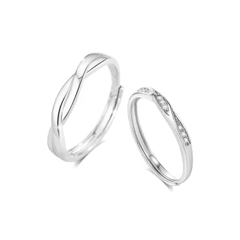 BLANK IN BLANK Sterling Silver Rings Unisex Anniversary Girlfriend Birthday Present Box