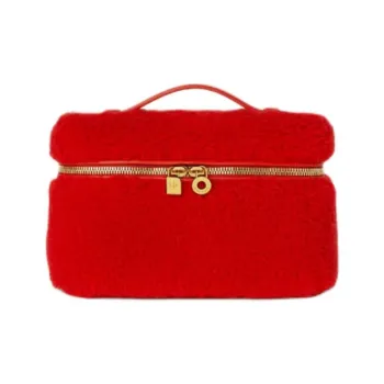 Loro Piana ExtraPocket Cotton Shoulder Bag Crossbody Bag Handbag Kids' Fire Red