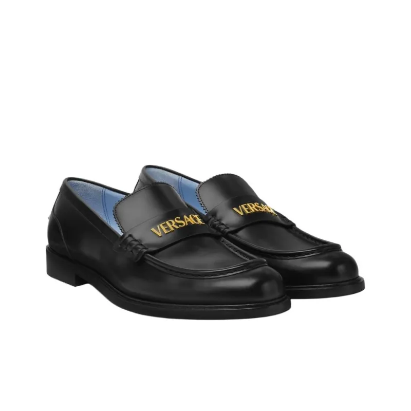 VERSACE Loafers Men Black-2