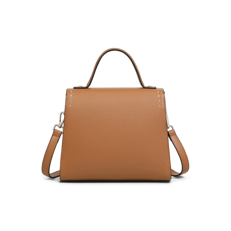 MILLIE'S Cow Leather Handbag, Underarm Shoulder Bag, Crossbody Bag, Small Square Bag Regular Women's Multicolor-14