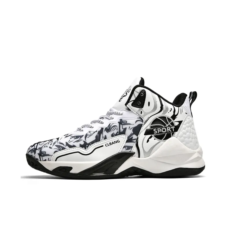 SOURCE Cushioning Anti Slip Wear Resistant Coverage Support Balance Impact Resistant Mid Top Basketball Shoes Unisex-13