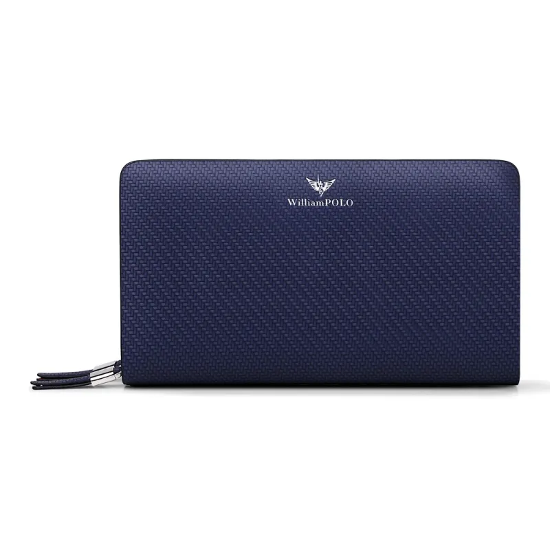 WilliamPOLO Cow Leather Large Capacity Wallet Clutch Regular Men's Multicolor-8