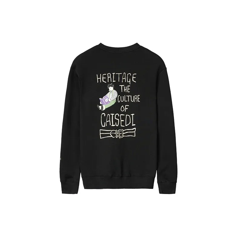 CAISEDI Sweatshirts Men Black-1