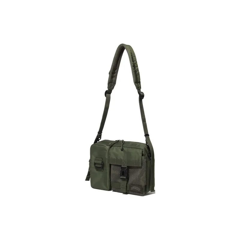 COVERNAT Nylon Shoulder Bag, Crossbody Bag Medium Size Unisex Khaki-1