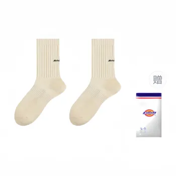 Dickies Moisture-Wicking Breathable Classic Solid Color Comfortable Fall And Winter Crew Socks Men's