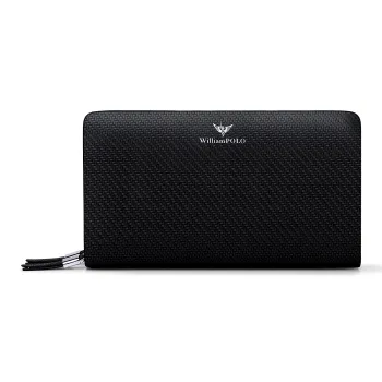 WilliamPOLO Cow Leather Large Capacity Wallet Clutch Regular Men's Multicolor