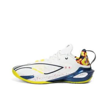 LINING Flash Strike 11 Basketball Shoes Men Low Top White Blue